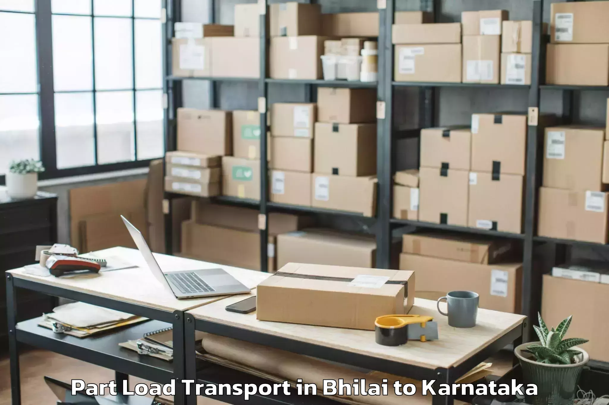 Expert Bhilai to Kannada University Vidyaranya Part Load Transport